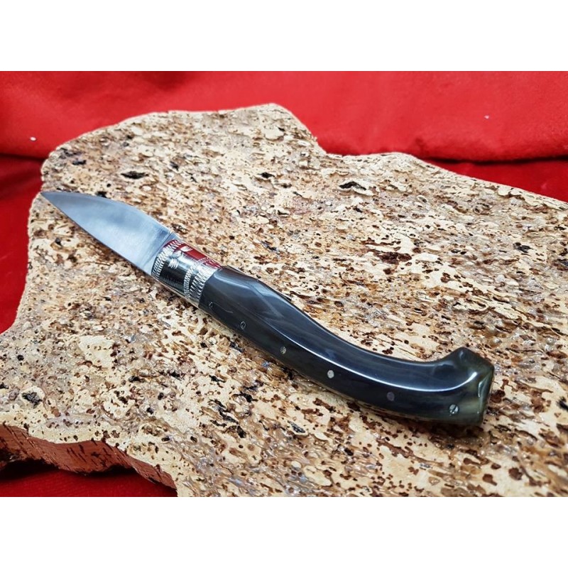 Coltello con manicatura in cervo sardo - Hobbista Coltellinaio Gianni Soru