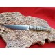 Coltello tipo dorgalese con manicatura animata in corno muflone