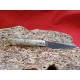 Coltello tipo dorgalese con manicatura animata in corno muflone