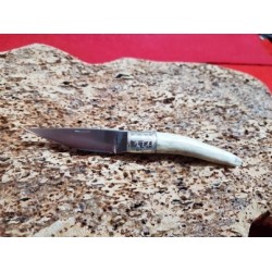 Coltello con manicatura in cervo sardo