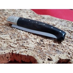 Coltello tipo dorgalese con manicatura animata in zoccolo di cavallo