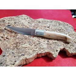 Coltello tipo pattadese con manicatura in ginepro sardo