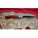 Coltello con manicatura in legno corallo 