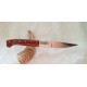 Coltello con manicatura in legno 3d