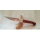 Coltello con manicatura in legno 3d